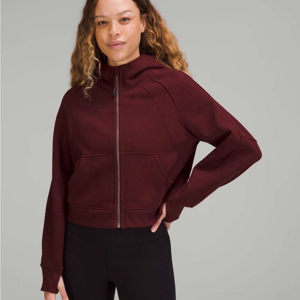 Lululemon Cropped Scuba Zip-Up Hoodie
